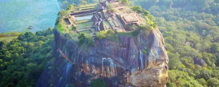 sigiriya bird's eye view
